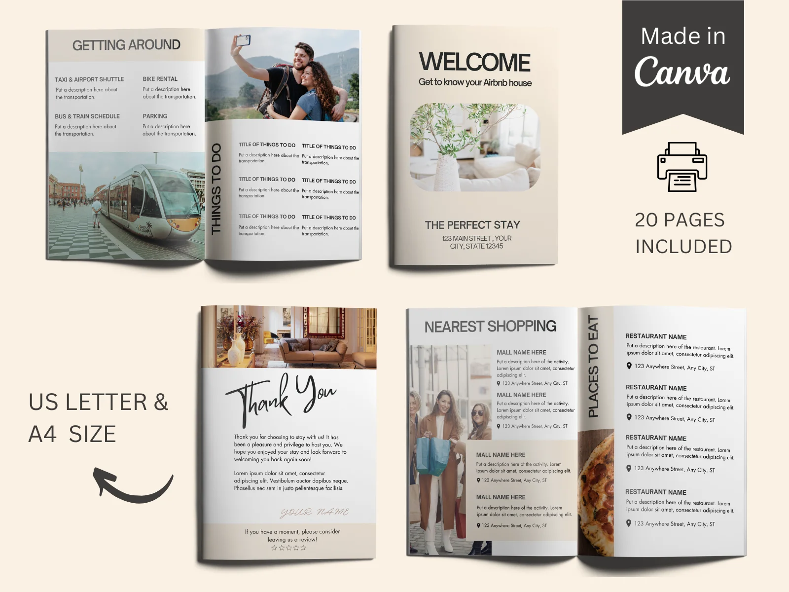 Airbnb Welcome Book Template 3 Airbnb Welcome Book Template