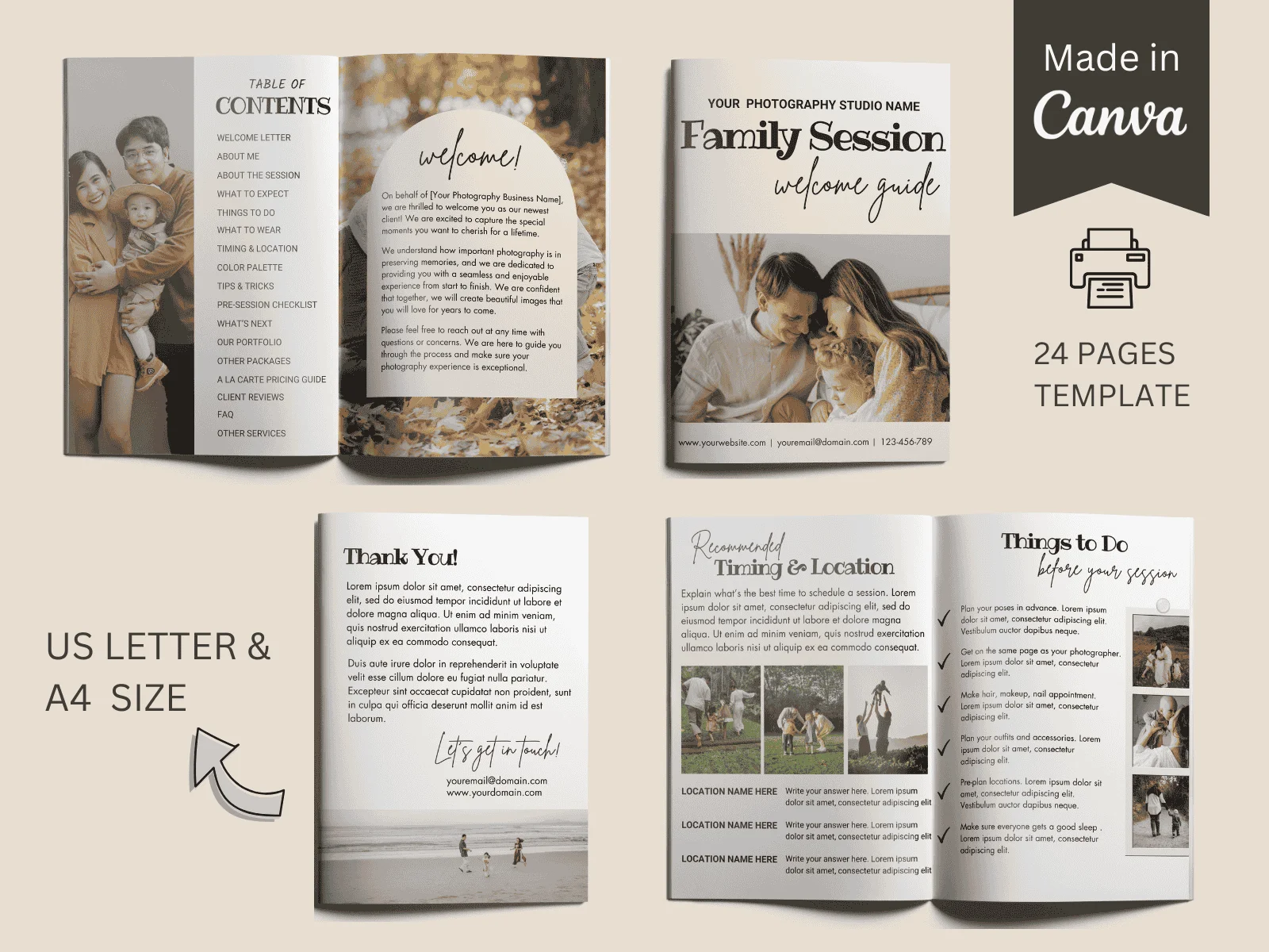 Photography Welcome Guide | Family Photography Style Guide | Photographer Pricing Template | Client guide for photographers | Family Session 2 Family-Session-Guide-2